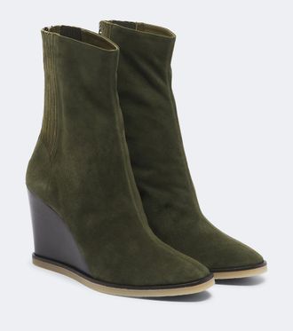 Aquazzura Botines con cu&ntilde;a Saint Honor&eacute; de ante