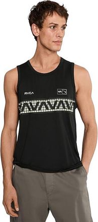 Rvca HAWAII SPORT VENT SL Mens T Shirt Black White : 2XL, Cotton/Polyester