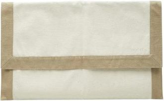 Herm&egrave;s Pre-owned Clutches, female, Beige, Size: ONE SIZE Pre-owned Tapidocell Canvas Clutch Bag
