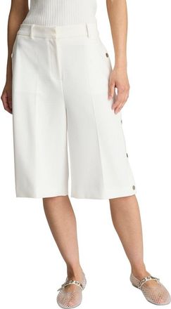Kenneth Cole High-Rise Fly Front Rivet Side Snap Short