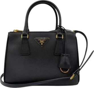 Prada Pre-owned Vintage Schoudertas - Dames - Vintage Handtas - Zwart - ONE Size - Leer - Vintage