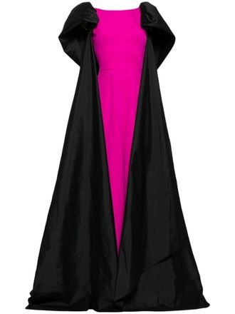 Saiid Kobeisy cape-detail wide-leg jumpsuit - Pink