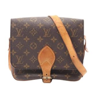 Louis Vuitton Pre-owned Cross Body Bags, female, Brown, Size: ONE SIZE Pre-owned Cartouchiere MM Monogram Shoulder Bag