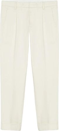 Brooks Brothers Stretch Cotton Chinos - Heren - Chinos - Wit - W34 - Katoen - Broeken