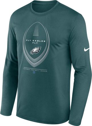 Nike Philadelphia Eagles Legend Icon Nike Mens Dri-FIT NFL Long-Sleeve T-Shirt in Green | NKHT3JD86-NDB