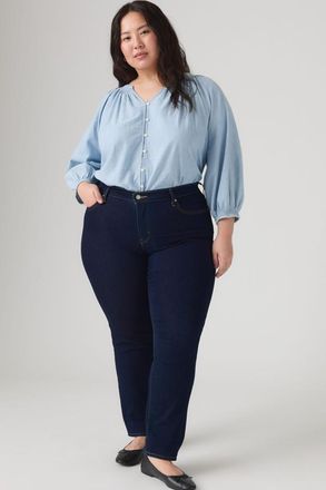 Levi's Vaqueros rectos 314 moldeadores (talla extragrande) - Mujer - 14L - Lavado oscuro / Darkest Sky