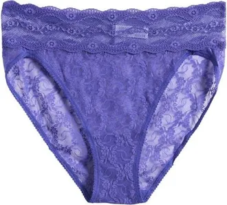 b.tempt'd by Wacoal Lace Kiss High Cut Panties in Spectrum Blue at Nordstrom, Size X-Large