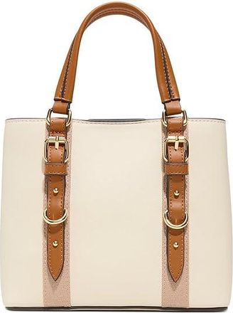 Aldo Maleah Satchel Womens Handbags Bone, Polyurethane