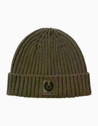 Belstaff Mens Belstaff Watch Beanie Hat Khaki Green - Tan - Size: ONE size