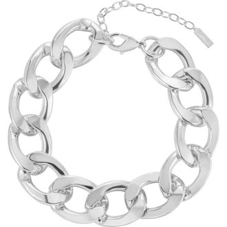 st. Moran Chunky Curb Chain Necklace in Silver at Nordstrom