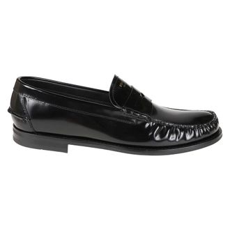 Prada Heren, Schoenen, Zwart, Maat: 41 EU Leer