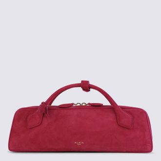 Alaia Strawberry Pink Leather Le Teckel Clucth