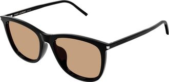 Saint Laurent Cat-eye Zonnebril - Dames - Zonnebrillen - Zwart - 55 MM - Accessoires