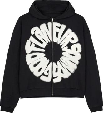 Flaneur Fl&acirc;neur, Hoodies & sweatvesten, Heren, Zwart, L, Katoen, Sounds Good Zip-Up