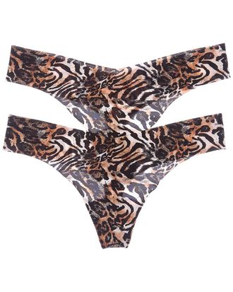 Commando Commando Set Of 2 Classic Print Thong