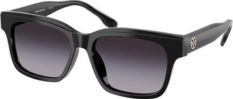 Tory Burch TY7227D Asian Fit 17098G Womens Sunglasses Black Size 55