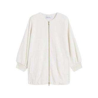 Max Mara Jassen, Dames, Wit, XS, Wol, Cirino Jacket