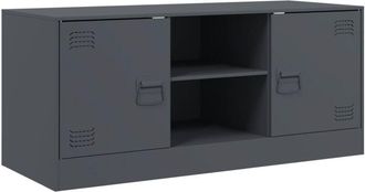 vidaXL Tv Cabinet Anthracite 99x39x44 cm Steel Vidaxl