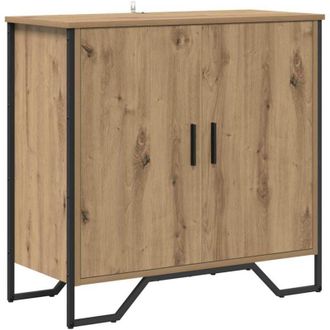 vidaXL Vitrina Marrón 78 x 35.5 x 74.5 cm Madera contrachapada vidaXL