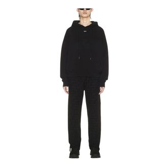 Off-white Conjunto de Sudadera con Capucha y Pantalones de Ch&aacute;ndal con Estampado de Logo - Sport - Hombre - Negro - M