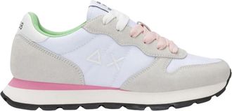 Sun 68 Suede & Fabric Sneaker - Dames - Sneakers - Wit - 36 EU - Su&egrave;de - Schoenen