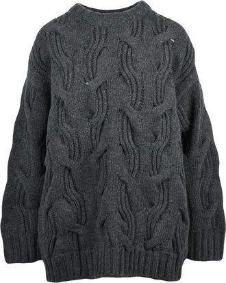 Bottega Veneta Dames, Truien, Grijs, Maat: XS Wol