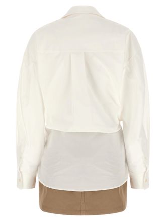 Alexander Wang Cotton Poplin Wrap Dress - White