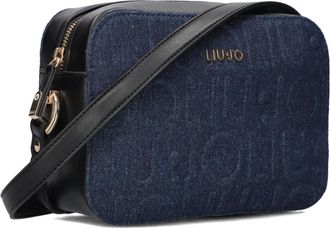 Liu Jo Tassen, Dames, Blauw, ONE Size, Wol, Blauwe Cross Over Schoudertas