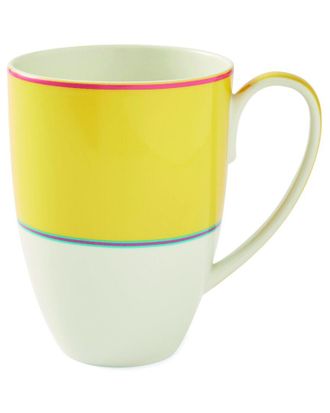 Spode Set Of 4 Kit Kemp Yellow Mugs
