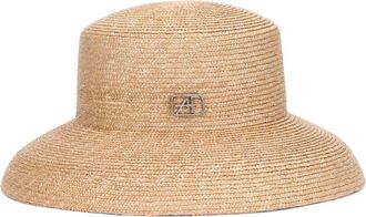 Alberta Ferretti Hoed met brede rand - Dames - Hoeden - Beige - S - Accessoires