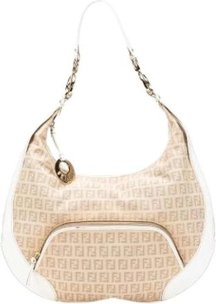 Fendi Pre-owned Shoulder Bags, female, Brown, Size: ONE SIZE Pre-owned The Chef Hobo Bag