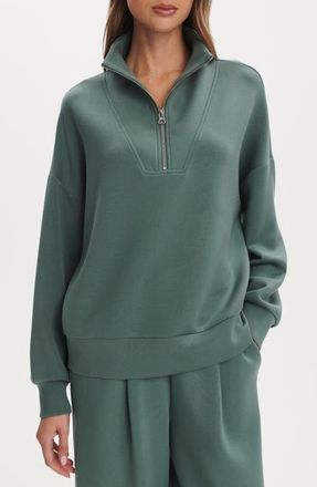 Varley Hawley Half-Zip Sweatshirt in Dark Forest at Nordstrom, Size X-Small