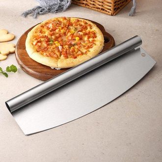 OEM Cortador De Pizza De Acero Inoxidable De 35x11 Cm, Color Plata