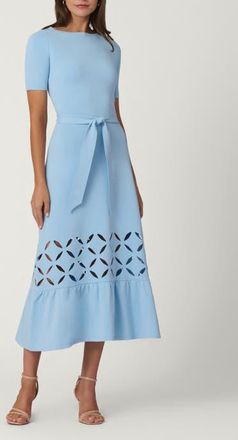 Shoshanna Oakview Knit Pendelton Dress in Sky Blue at Nordstrom, Size X-Large
