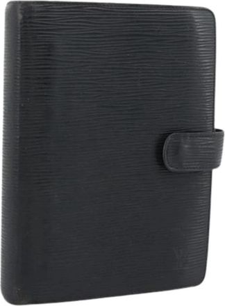 Louis Vuitton Pre-owned Day Planner Cover - Dames - Vintage Accessoires - Zwart - ONE Size - Leer - Vintage