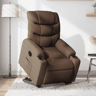 vidaXL Vidaxl - Sill&oacute;n El&eacute;ctrico Reclinable Elevable De Tela Marr&oacute;n