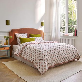 La Redoute Interieurs Dekbedovertrek in gewassen katoen, bloemenprint, VANDI ECRU