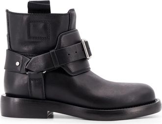 Burberry Cobble enkellaarsjes met gesp - Dames - Enkellaarsjes - Zwart - 36 EU - Leer - Schoenen