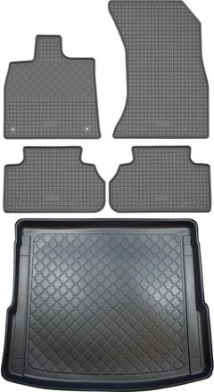 OEM Juego De Alfombrillas De Goma Para Coche Y Maletero Para Audi Q5 Ii Fy Suv (5 Puertas) Desde Enero De 2017