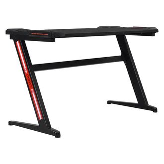 Happy Garden Mesa gaming negra y roja con led
