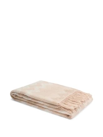 Missoni Home Gessetti plaid (130 cm x 190 cm) - Beige