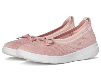FitFlop Super-Q Bow Knit Ballet Flats Womens Walking Shoes Soft Blush : 7.5 M (B)