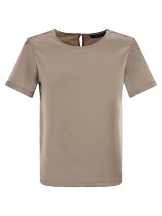Max Mara Weekend Maxmara Wkdzona T-Shirt aus Satin und Jersey