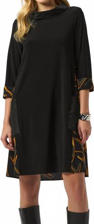 Joseph Ribkoff Abstract Print Dress In Black/multi