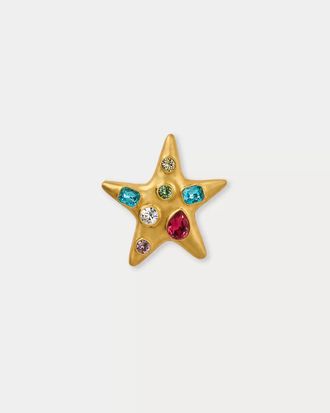 Lilly Pulitzer Kenneth Jay Lane Gem Encrusted Star Pin