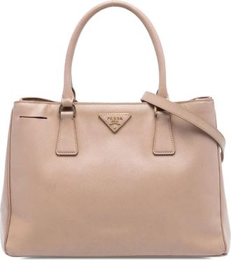 Prada Pre-owned Prada Large Saffiano Lux Galleria Double Zip Satchel Ladies QM94W66KMADS1UEY