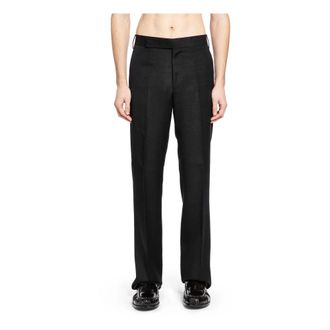 Lardini Suit Trousers, male, Black, Size: M Pantalone Drop Reg