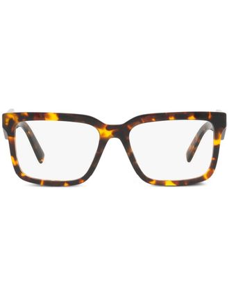 Prada Occhiali con effetto tartarugato - Marrone