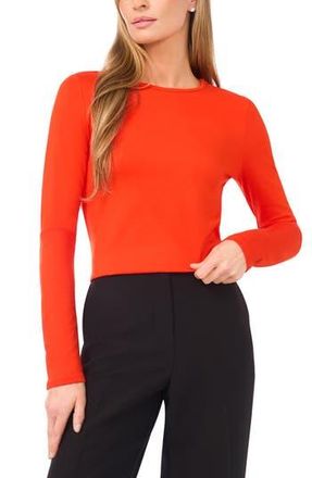 Halogen Long Sleeve Knit Top in Poinciana at Nordstrom Rack, Size X-Small P