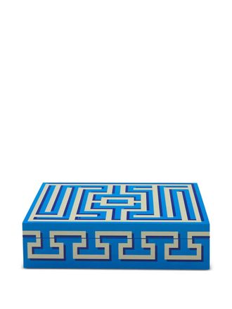 Jonathan Adler Ja Labyrinth large trinket box - women - Lacquer - One Size - Blue
